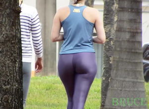 Cougar in Purple Stretch pants